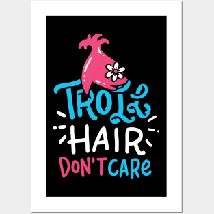 Hairdresser Shirt barber hair don't care Posters and Art